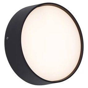 Plafoniere de perete moderne pentru exterior negru incl. LED IP65 - Dop