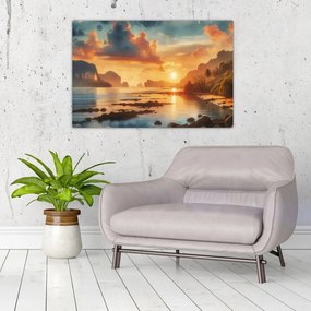 Tablou - Priveliște de pe plajă (90x60 cm)