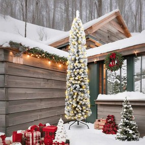 vidaXL Brad de Crăciun artificial Verde 240 cm PVC și oțel și plastic