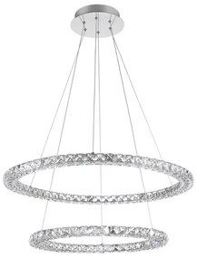 Lustra LED suspendata cristal K9 Quentin NVL-9172518