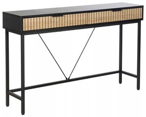Masă consolă Cabredo, stejar / negru
