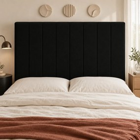 Pat tapițat Novella 180×200 cm, negru
