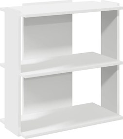 vidaXL Bibliotecă cu 3 niveluri, alb 60x30x60 cm lemn prelucrat