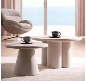 Masa de cafea Aurora gri deschis ø60/h40 cm