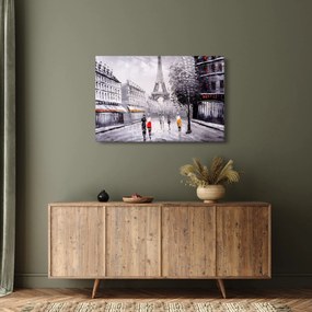 Tablou - Pictură în ulei, Paris (90x60 cm)
