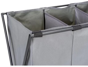 WENKO Coș de rufe TRIO, 69 x 76 cm, gri/negru - 71297800