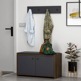 PANTOFAR Zen Shoe Cabinet, Alb, 35x45x80 cm