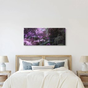 Tablou -cu grădina violetă (120x50 cm)