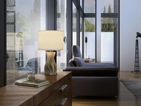 Lampa de masa din ceramica imprimata 3D Merlin