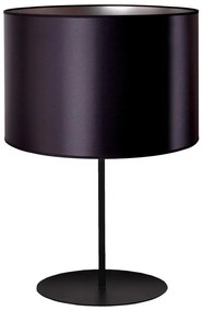 Duolla - Lampă de masă CANNES 1xE14/15W/230V 20 cm neagră/argintie