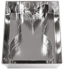 Tava copt 36x24.5x6cm cu forma iepuras, 2 piese, SNB