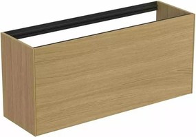 Dulap baza suspendat Ideal Standard Atelier Conca 1 sertar 120 cm finisaj stejar deschis