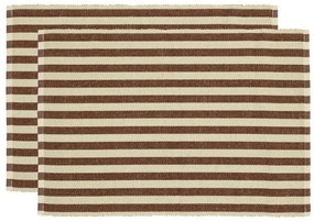 Suporturi pentru farfurii 2 buc. din amestec de iută 33x48 cm Statement Stripe – Södahl