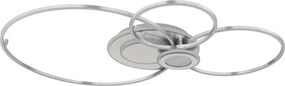 Globo 68278-36 - Plafonieră LED dimabilă BELTRAN LED/36W/230V argintie + telecomandă