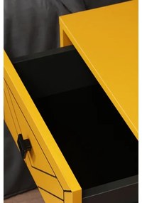 Noptieră LUNA 55x50 cm galbenă