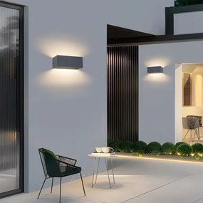 Brilagi - Aplică LED de exterior DONNANI, 7W, 230V, 20 cm, antracit, IP44