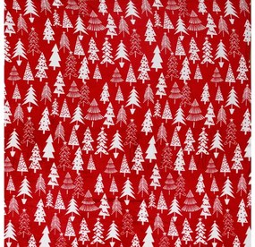Pătură roșie cu microplush de Crăciun BRADUTI Dimensiune: 200 x 220 cm