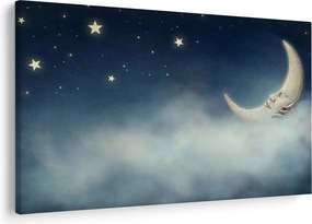 Tablou - Luna cu stele (90x60 cm)