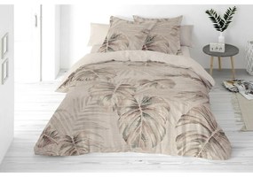 Lenjerie de pat din amestec de bumbac și in Monstera, 160 x 200 cm, 2 buc. 70 x 80 cm