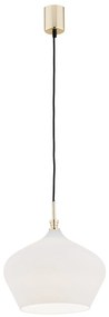 Lustra / Pendul modern design scandinav IRUN 30cm alb opal