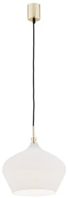 Lustra / Pendul modern design scandinav IRUN 30cm alb opal