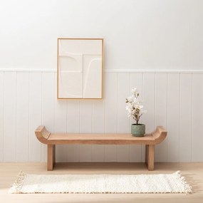 Covor tip traversă crem din iută 70x170 cm Altea – Ixia