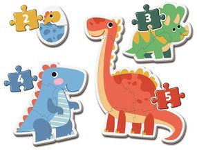 Dinozaur My First puzzle de formă pentru bebeluși Clementoni