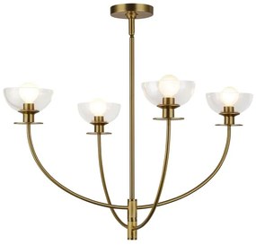 Alora Mood ALM-SYLVIA4-BG-CL - Candelabru pe tijă SYLVIA 4xE14/40W/230V auriu