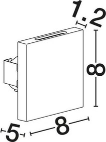 Spot aplicat perete exterior LED 3000K IP65 GOZ negru