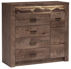 Comodă Indie 17 (cu iluminat LED) (Arin închis). 1057800