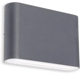 LED2 - Aplica de perete LED exterior FLAT 2xLED/3W/230V IP65 negru