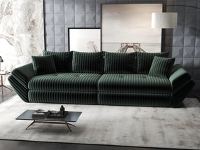 Canapea extensibilă dumonde cu ladă de depozitare si sezut confortabil din spuma high-density, Loana Ambience Verde 300x100 cm