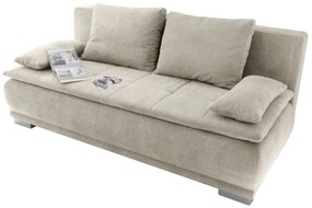 Canapea extensibila, Luigi, Berry, 3 locuri, 211 x 93 x 103 cm, PAL/lemn/poliester, bej