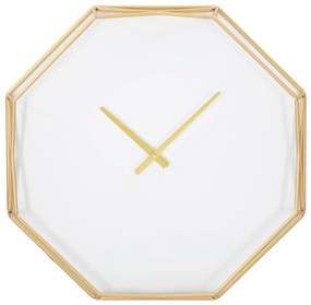 Ceas de perete octogonal în stil glamour, Ø 56 cm