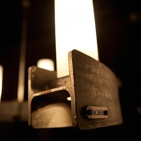 Candelabru din fier forjat cu 8 surse de lumina, design industrial HL 2548