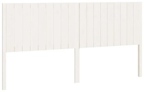 818886 vidaXL Tăblie de pat, alb, 185,5x4x100 cm, lemn masiv de pin