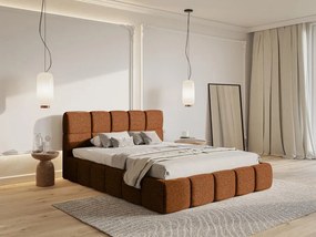 Pat matrimonial 140 cm Cirsten 140B (cu somieră) (cupru). 1099530