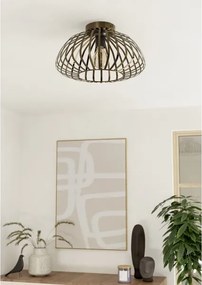 Eglo 901096 - Plafonieră ESPINAL 1xE27/40W/230V Ø 38,5 cm bronz