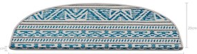 Covorașe pentru scări albastre 16 buc. 20x65 cm Cottage Warmth – Vitaus