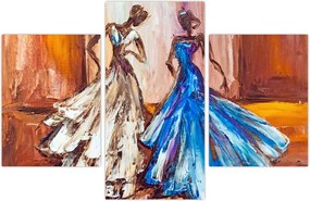 Tablou - Dansatoare, pictură în ulei (90x60 cm)