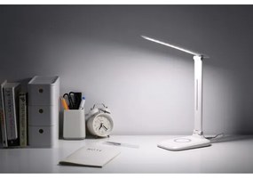 Immax 09107L - Lampă de birou LED dimabilă cu încărcare wireless QI LUMI LED/7W/230V albă