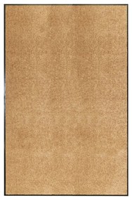 vidaXL Covoraș de ușă lavabil, crem, 120 x 180 cm
