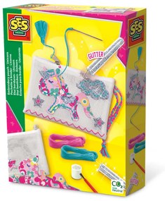 Set creativ - Geanta brodata unicorn