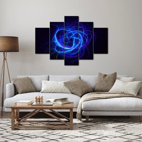 Tabloul cu ghem albastru abstract (150x105 cm)