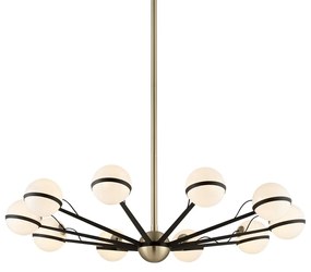 Candelabru design contemporan ACE, cu 10 surse de lumina