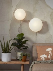 Aplica de perete design modern Sapporo L alb/sand