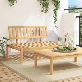 Canapea mijloc de grădină din paleți, lemn masiv acacia