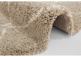 Covor maro deschis Mint Rugs Hash, ⌀ 120 cm