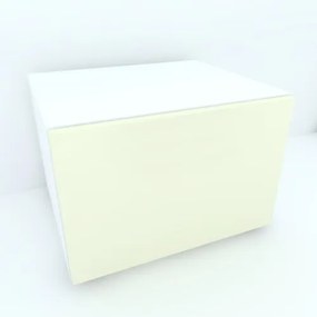 Armonia Comoda alba cu o usa cu sistem &quot;PUSH TO OPEN&quot; front MDF Vanilie