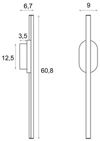 Aplica de perete baie LED, Protectie IP44 Amor